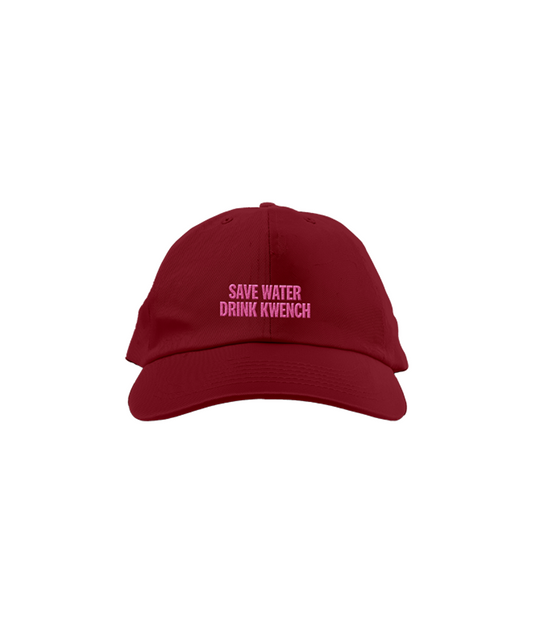 Save Water Drink Kwench Burgundy Cap